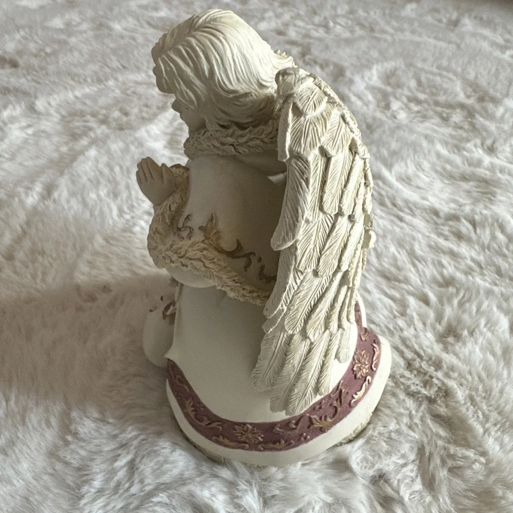 Sarah's Angels Tina w Bunny Rabbit #‎ 30800 Windup Music Box My Heart Will Go On